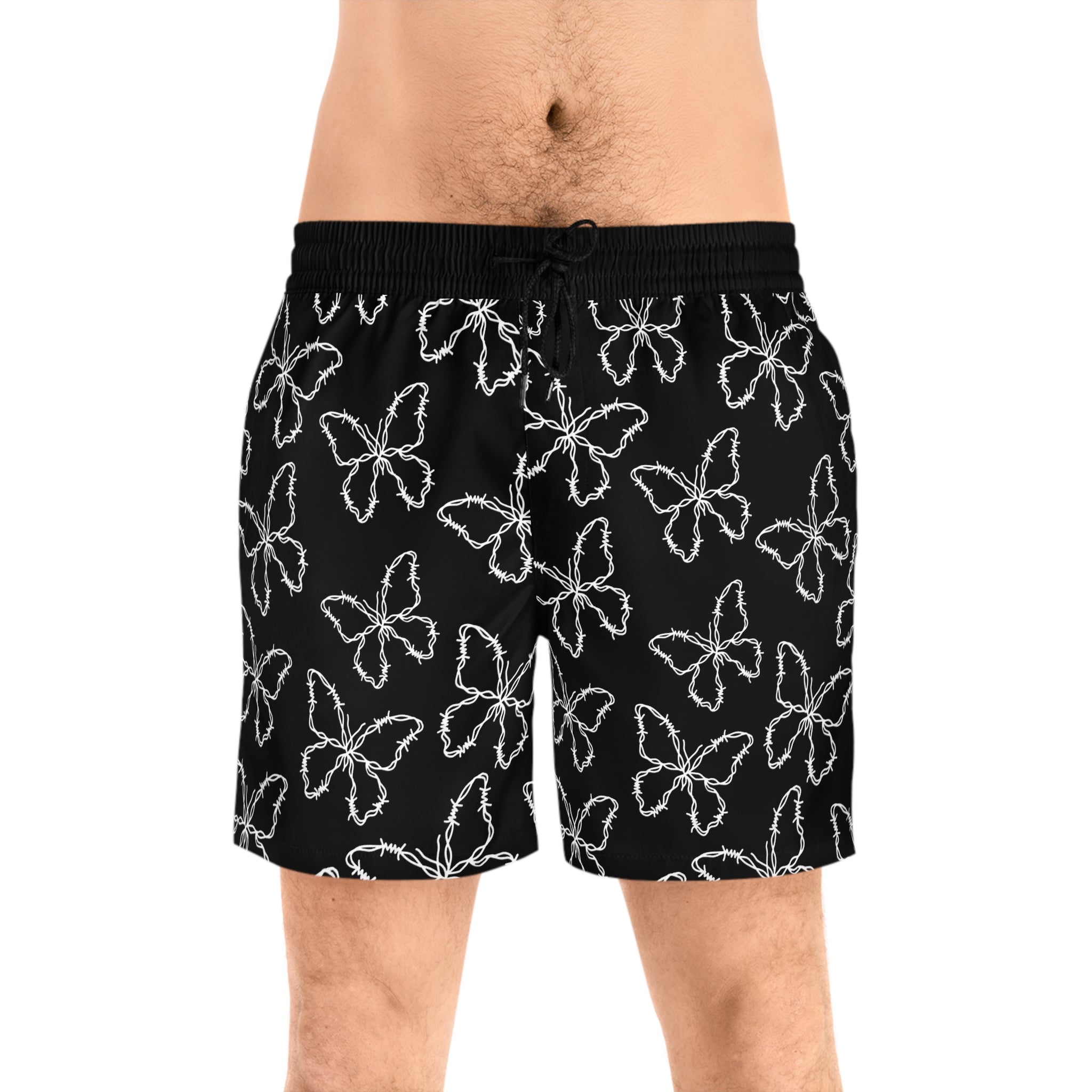 Barbed Wire Swim Shorts | Cardinal Moon Apparel