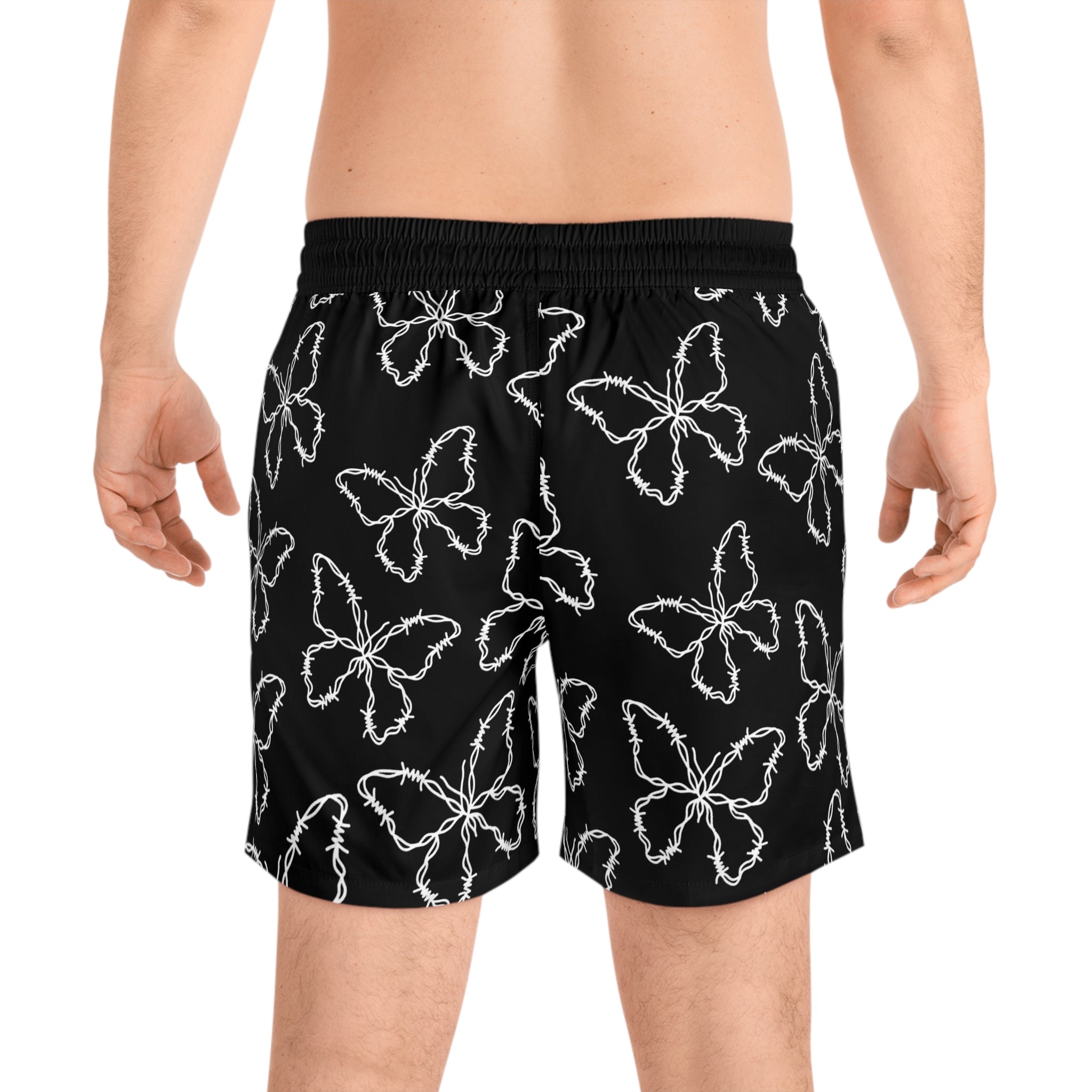 Barbed Wire Swim Shorts | Cardinal Moon Apparel