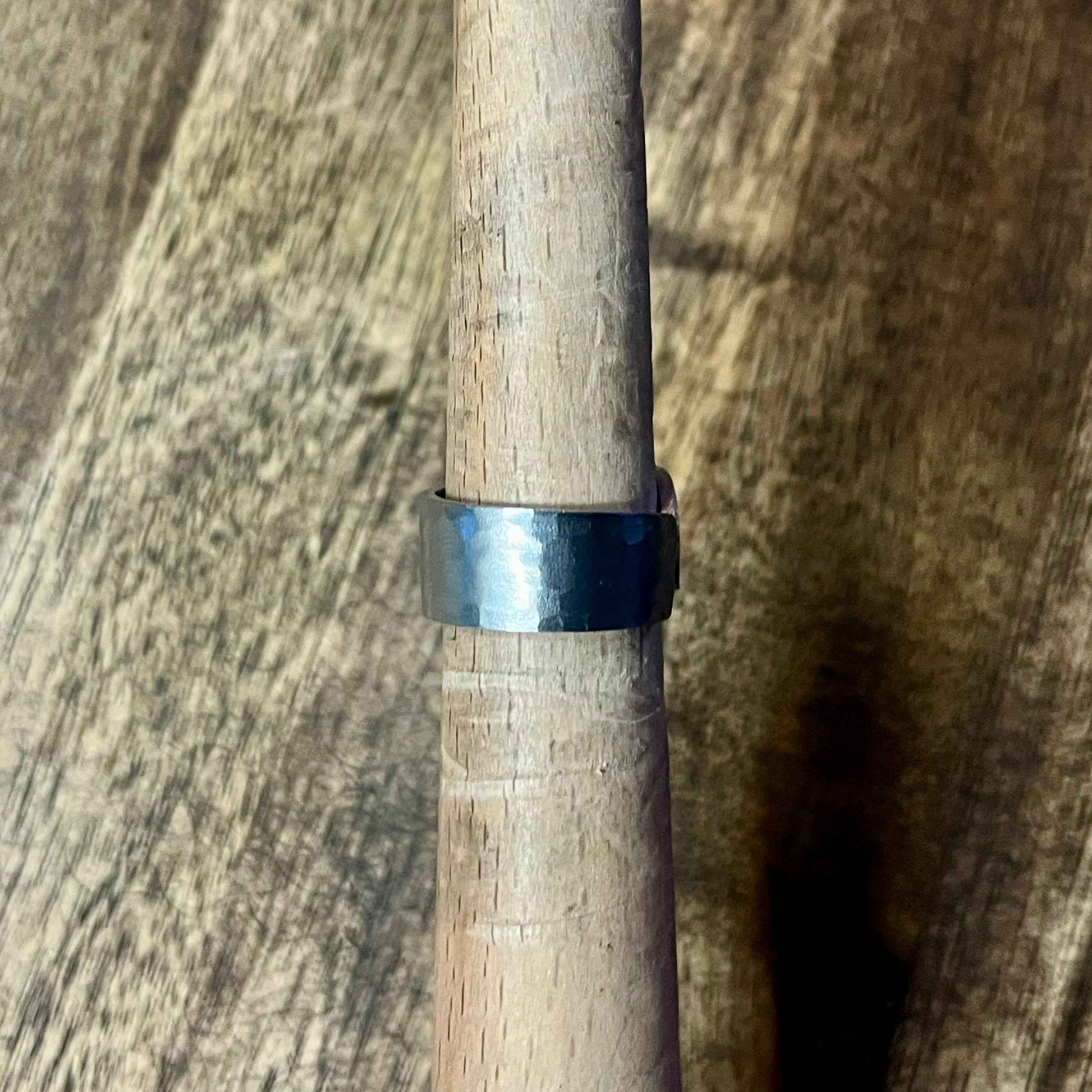 Stevie #1 Beveled Stainless Ring | Size 8
