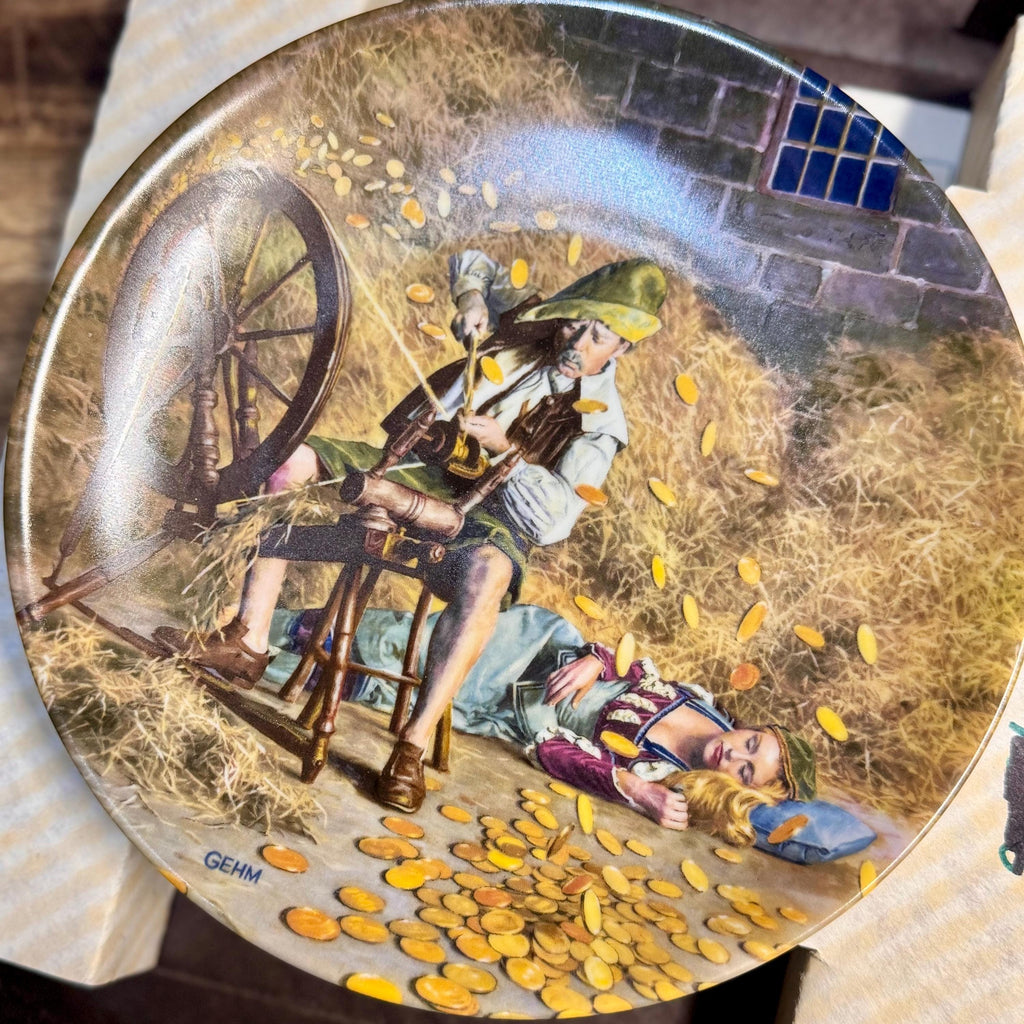 1981 Rumpelstiltskin Collector Plate – Charles Gehm, Bavaria Germany (Original Box & COA)