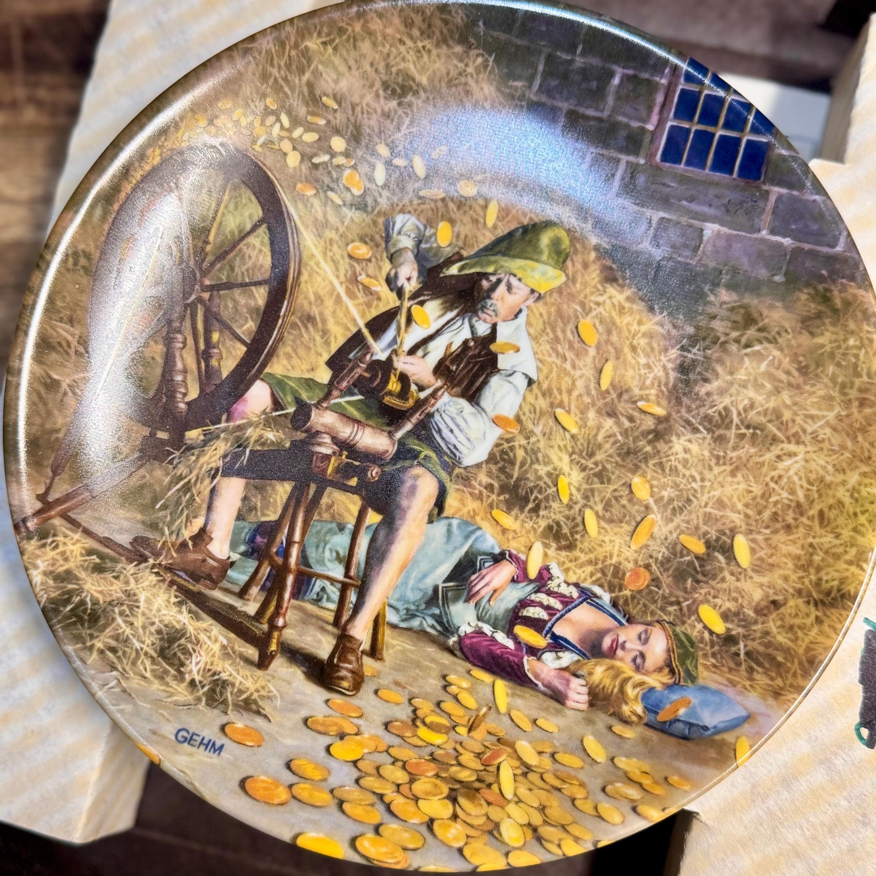 1981 Rumpelstiltskin Collector Plate – Charles Gehm, Bavaria Germany (Original Box & COA)