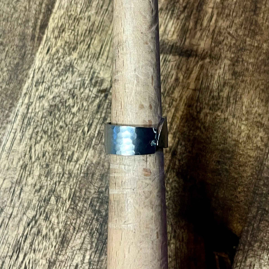 Stevie #1 Beveled Stainless Ring | Size 8