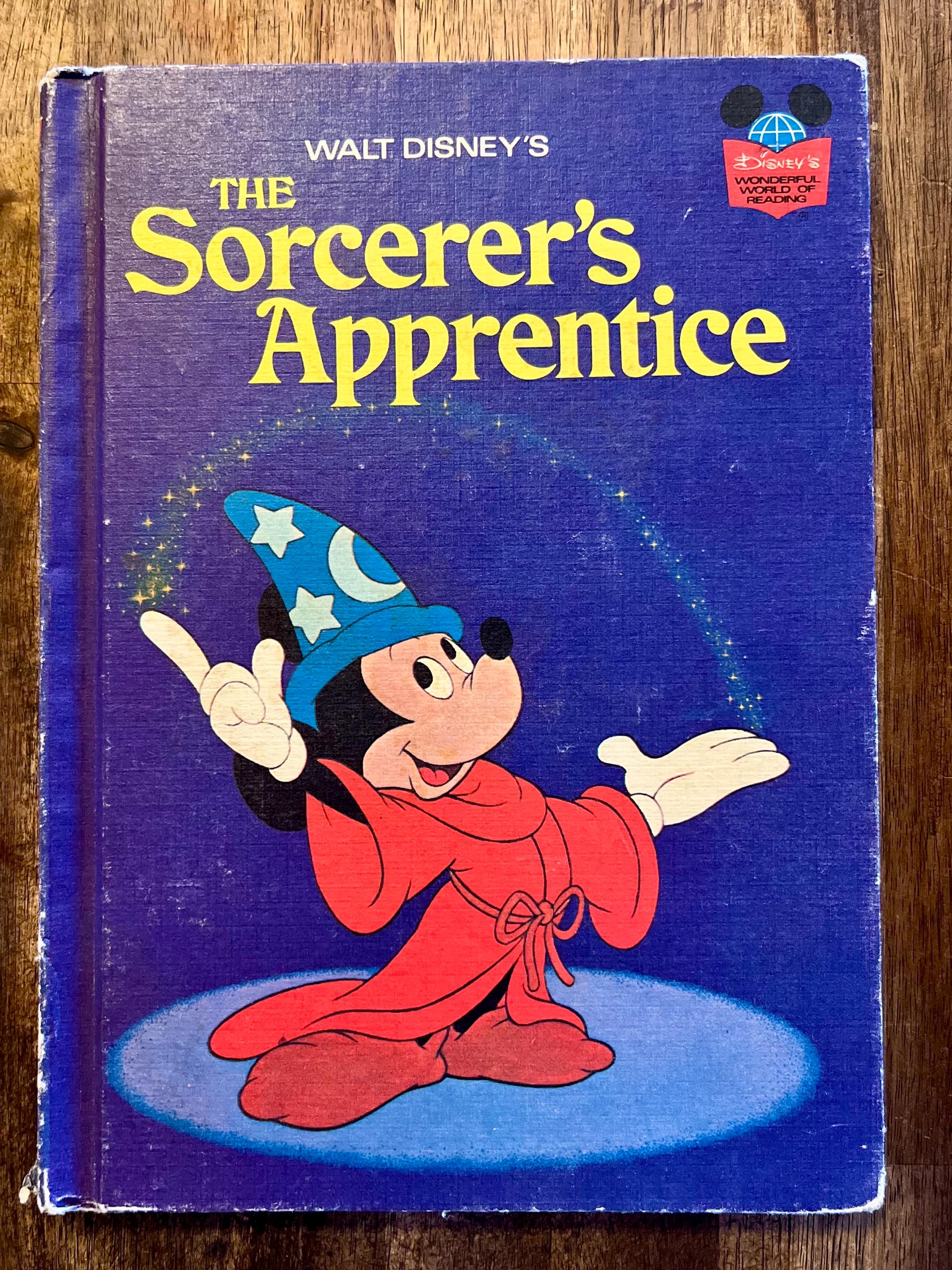 1973 Walt Disney The Sorceror’s Apprentice | Wonderful World of Reading | Classic Kids Hardcover Book