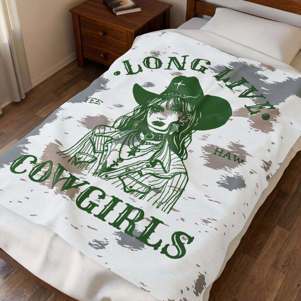 Long Live Cowgirls Fleece Blanket