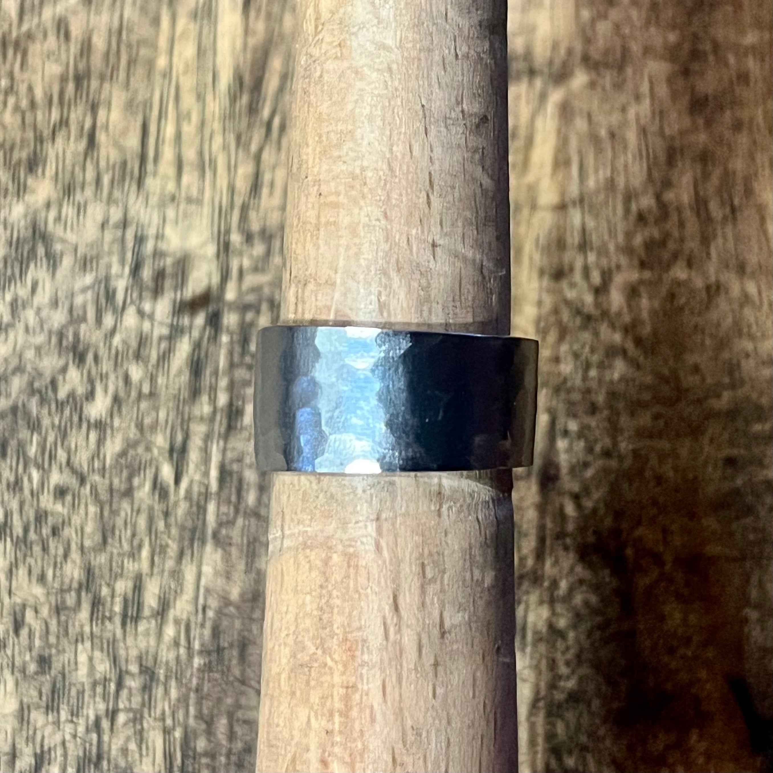 Stevie #3 Beveled Stainless Ring | Size 8/9