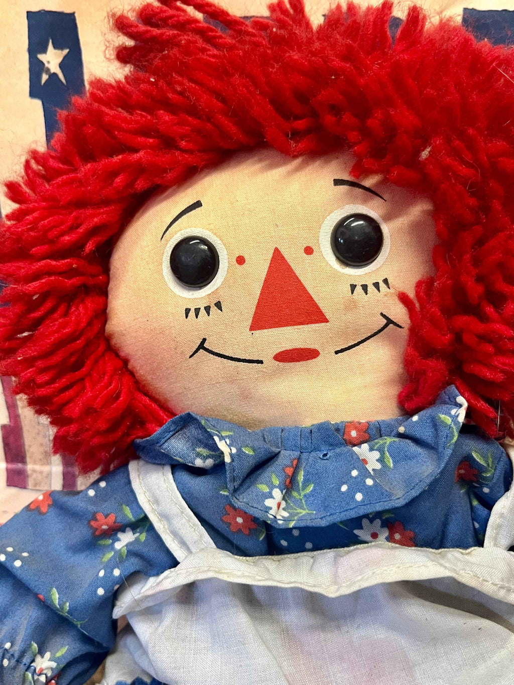 Raggedy Ann Doll | Small Cloth Doll | Nostalgic Americana Toy | Collectible Rag Doll