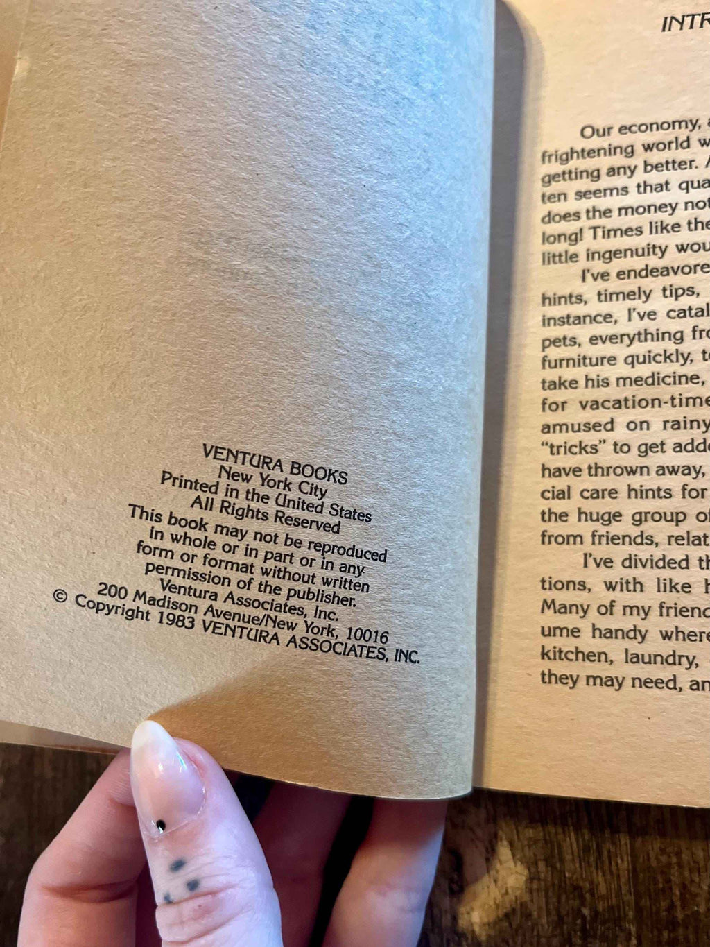 1983 Betty Ann’s Helpful Household Book Vol 1 | Retro Household Tips & Tricks | Paperback