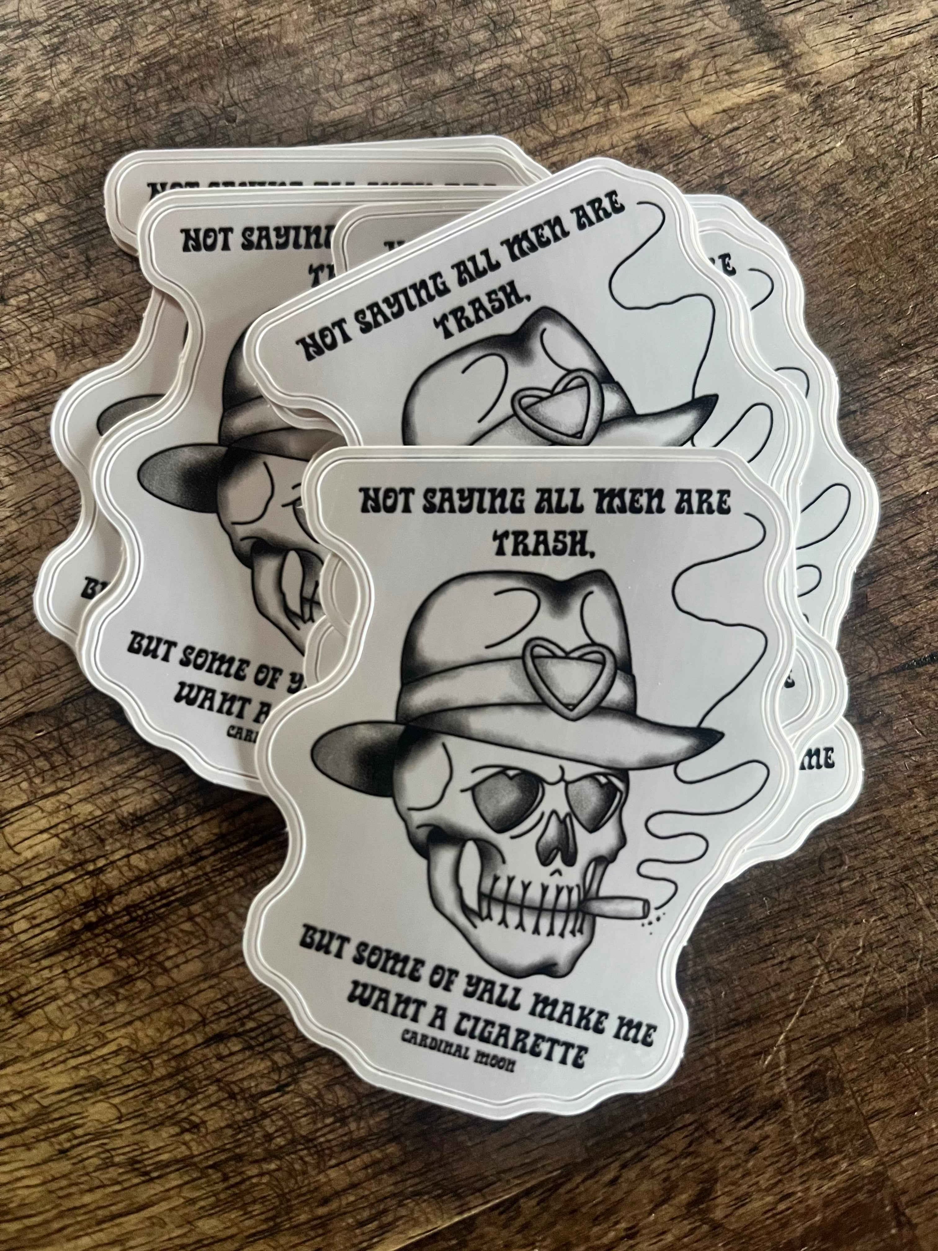Not All Men Sticker | Cardinal Moon Exclusive