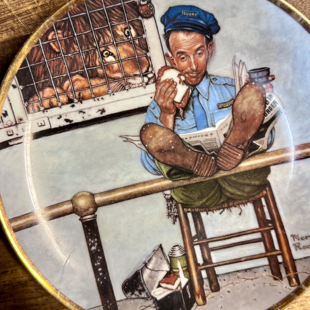 Norman Rockwell "Zookeeper" Collector Plate – 1984 Custom China Creations