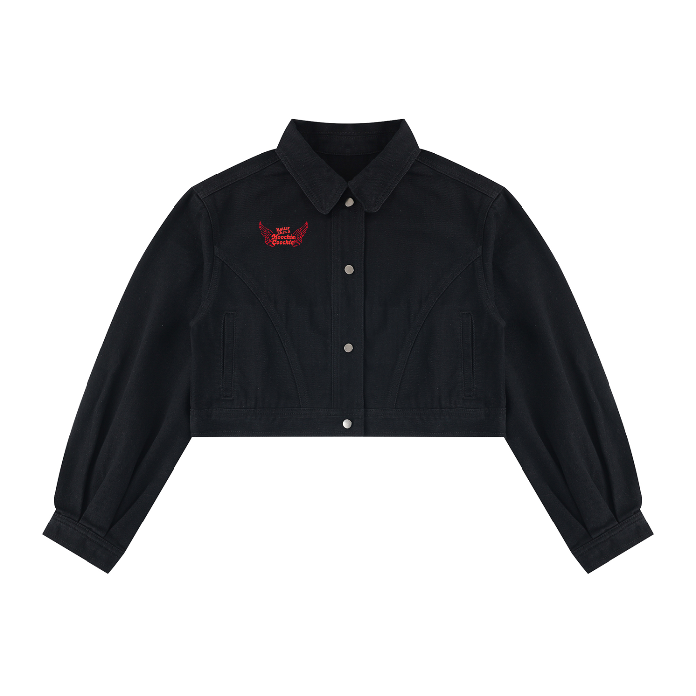Hoochie Coochie Crop Denim Jacket
